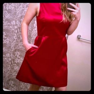 GAP Satin Red Dress